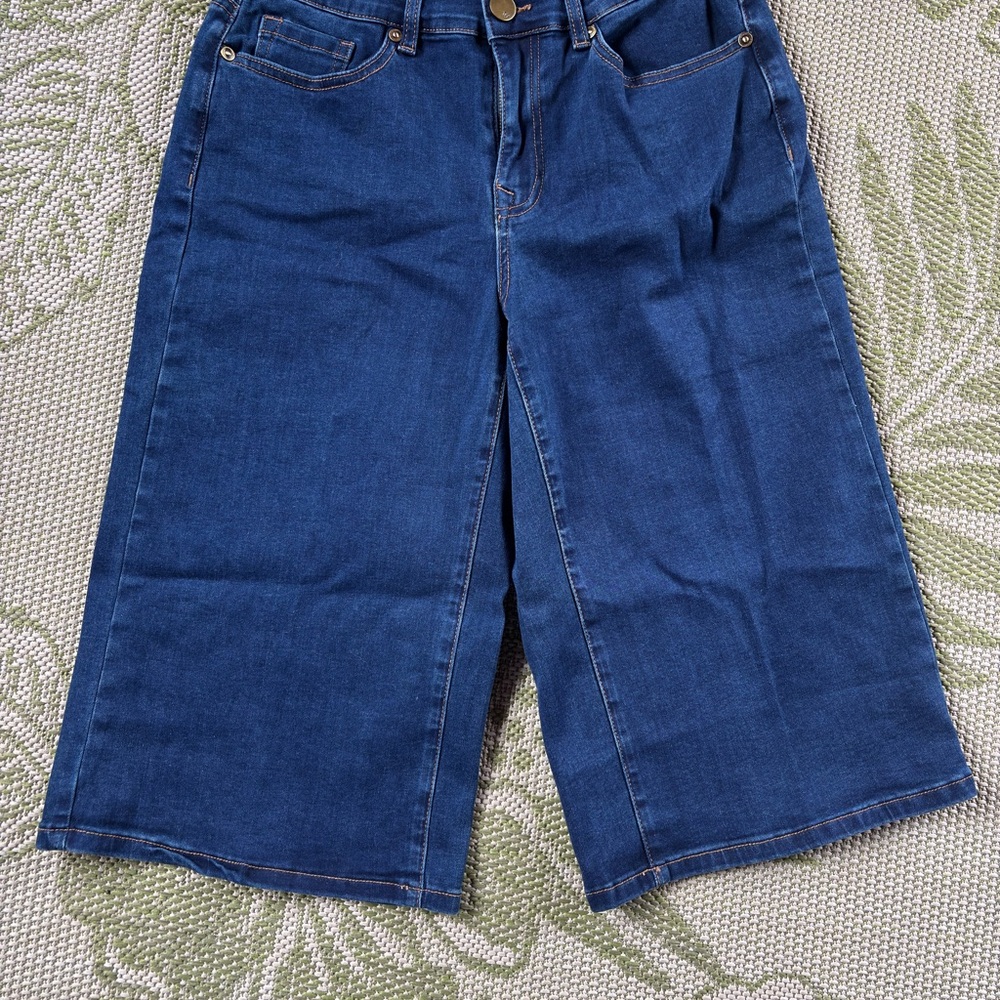 DG2 by Diane Gilman Blue Wide-Leg Jeans